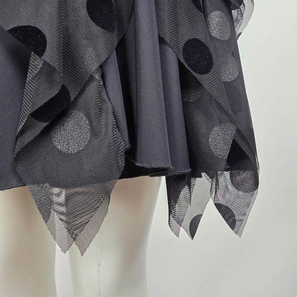 Sun Light Morillon Black Polka Dot Detail Sleeveless Dress Size 1 (S/M) - Picture 5 of 11